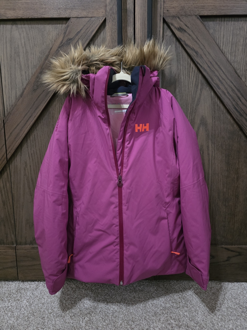 Helly Hansen Kids' Pink Insulated Hooded Jacket